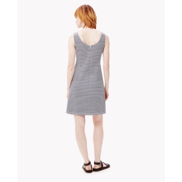 Theory Mivrill Sail Striped Sleeveless Sheath Dress - Picture 2 of 10